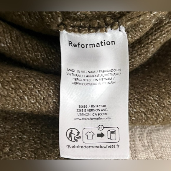 Reformation Olive Green Knit Cardigan - Picture 4 of 10